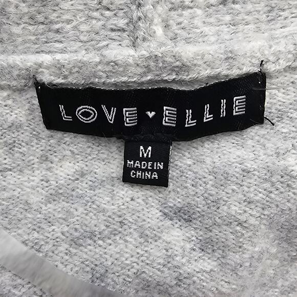 Love Ellie Womans size M Long Sleeve Open Front Gray Cardigan Sweater Pocket NEW - Picture 6 of 8
